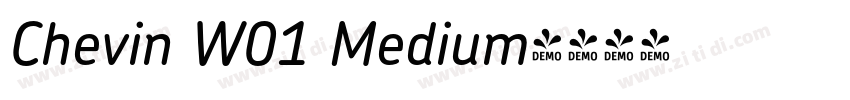 Chevin W01 Medium字体转换